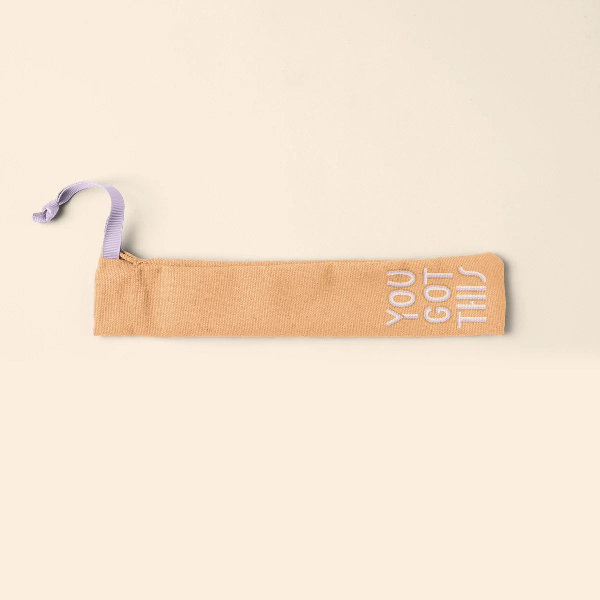 POUCH FOR REUSABLE STRAWS - COLORED CANVAS - POUCH EMPTY 1