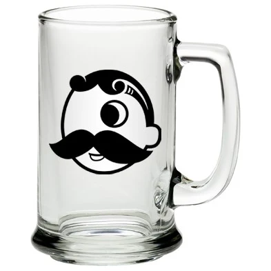 15 oz. Handled Glass Mug 1