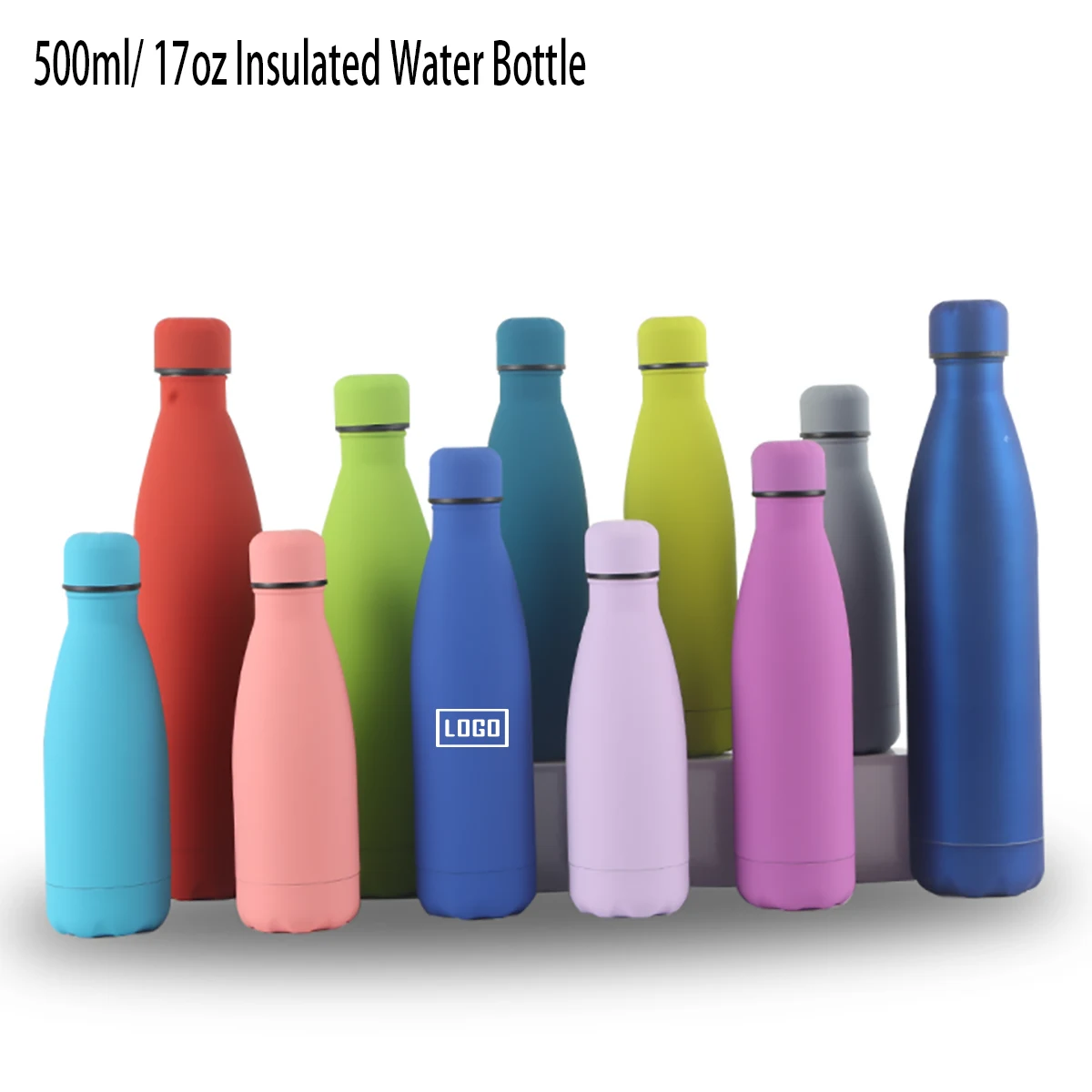 17OZ Insulated Water Bottle, custom water bottle with logo imprint 1