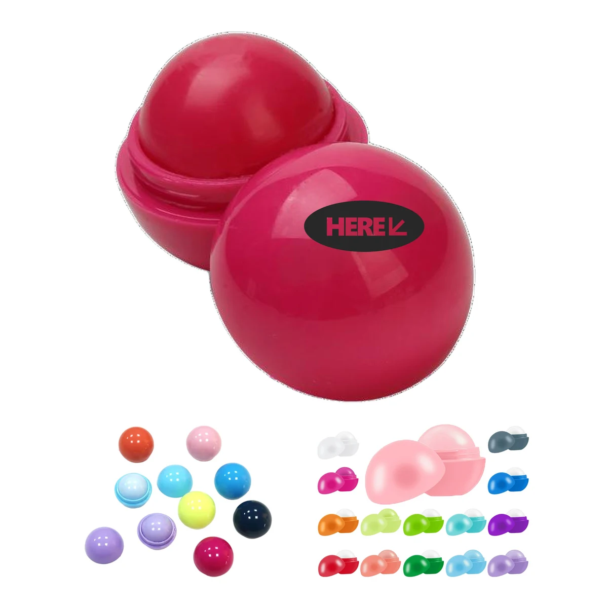 Round Scented Lip Balm Moisturizer 1