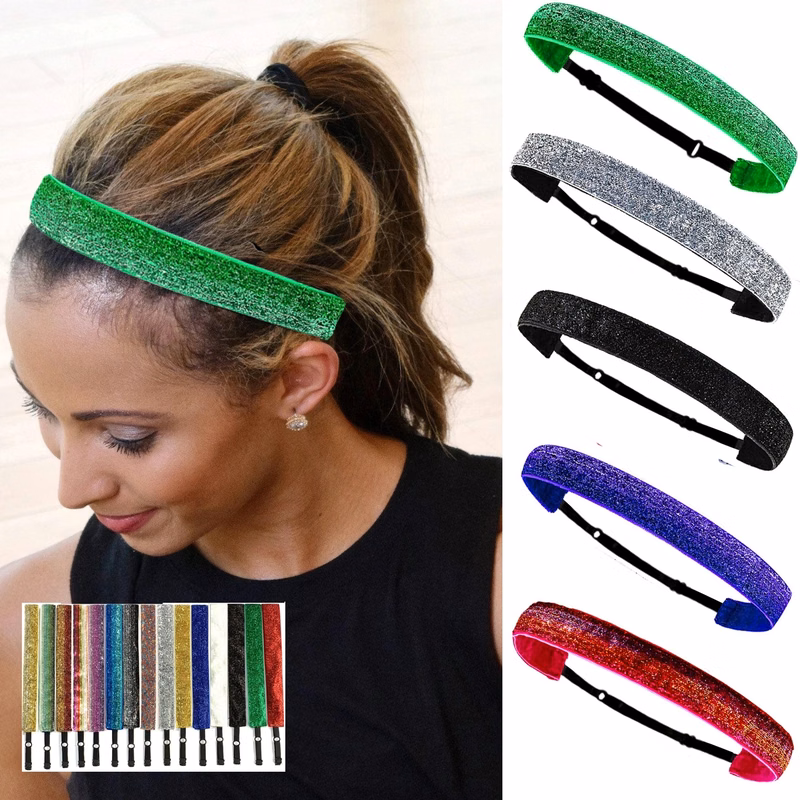 Elastic Glitter Headbands