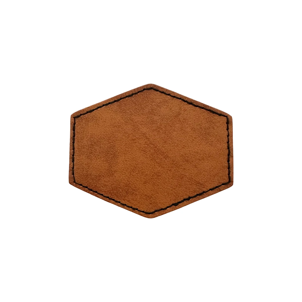 Hexagon Shape Leatherette Patch 1