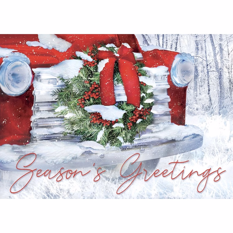 Hood Ornament Holiday Cards
