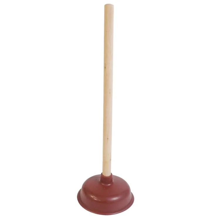 Wood Plunger with Rubber Handle 1