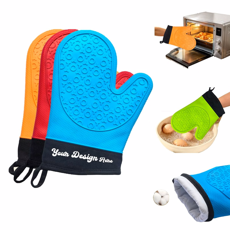 Heavy-Duty Silicone Oven Mitts for Maximum Heat Protection
