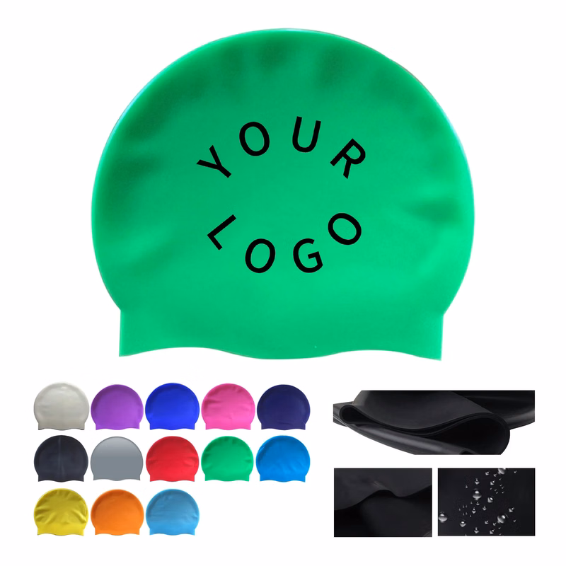 9 Inch Silicone Swimming Cap Swim