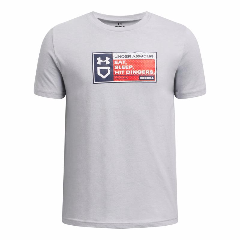 UA Baseball Dingers Boys' Short Sleeve