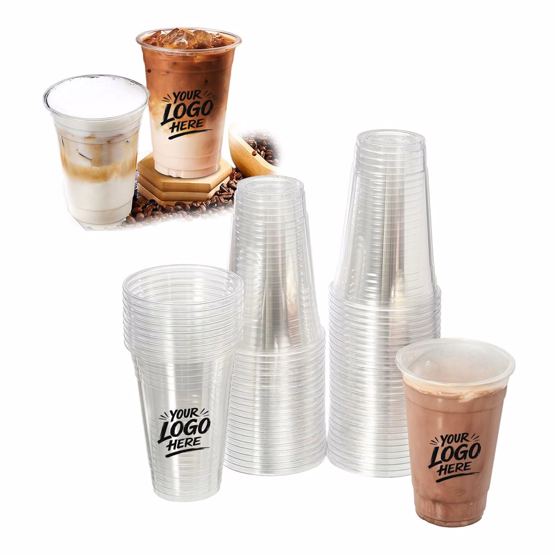 16oz Clear PET Party Cup Disposable Cold Drink Glass