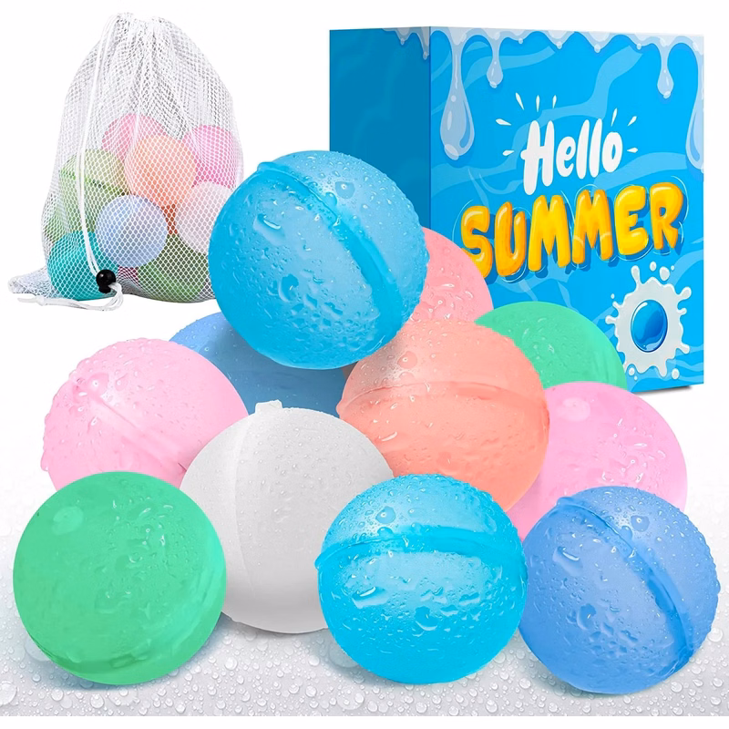 6pcs Magnetic Silicone Beach Water Balls
