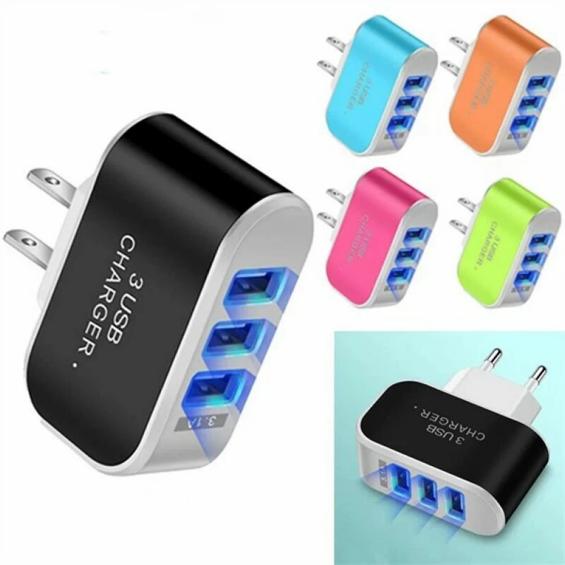 3 USB Adaptor Charger Plug 1