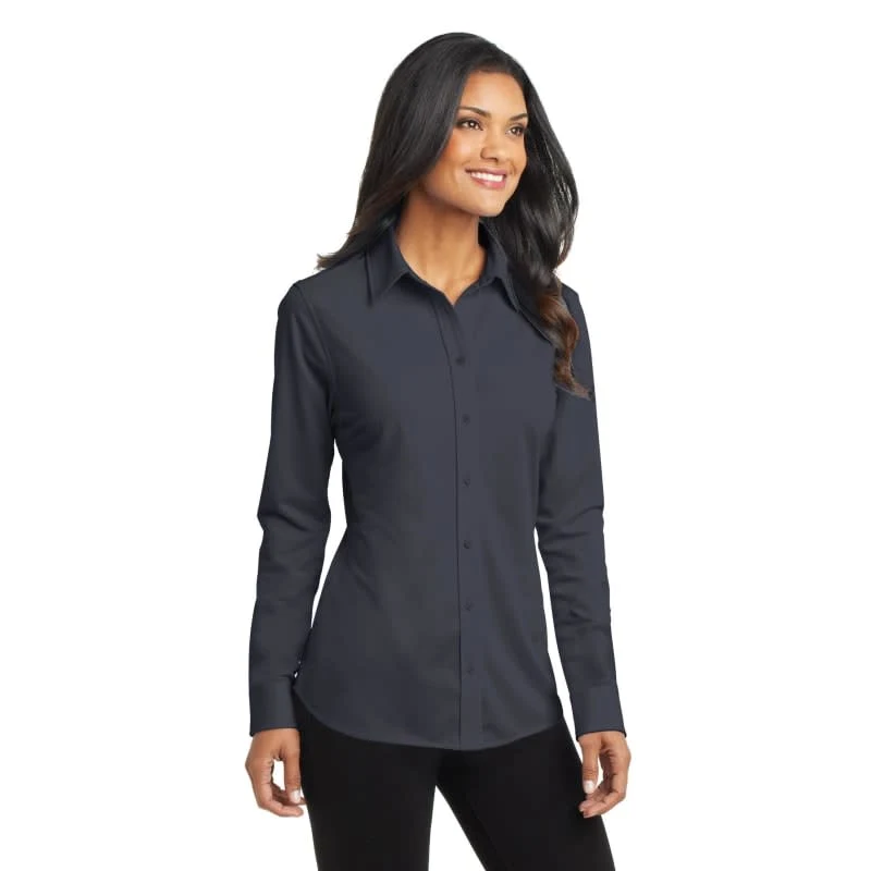 Port Authority Ladies Dimension Knit Dress Shirt. 1