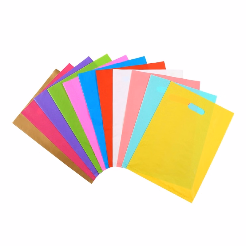 12''*15.8''Plastic Bags With Die Cut Handle
