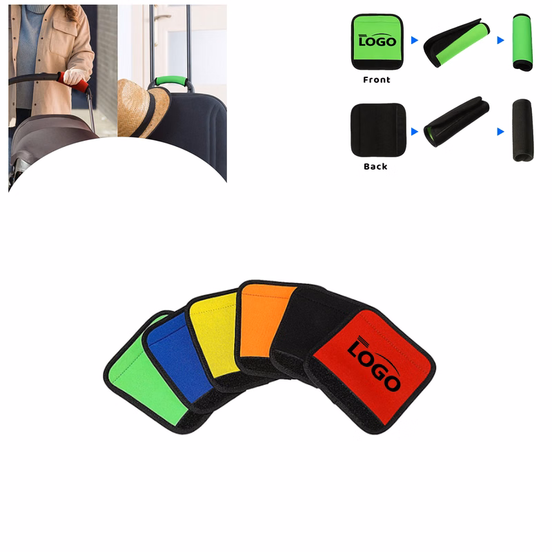 Custom Logo Neoprene Luggage Handle Wrap Grip For Travel