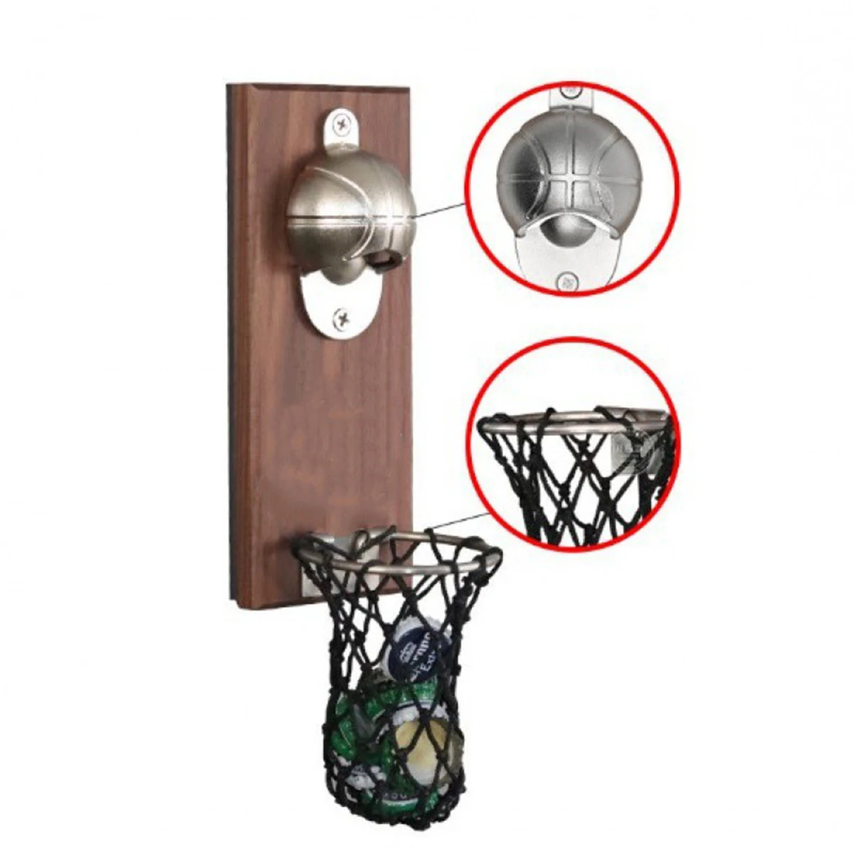 Magnetic Basketball Bottle Opener 1
