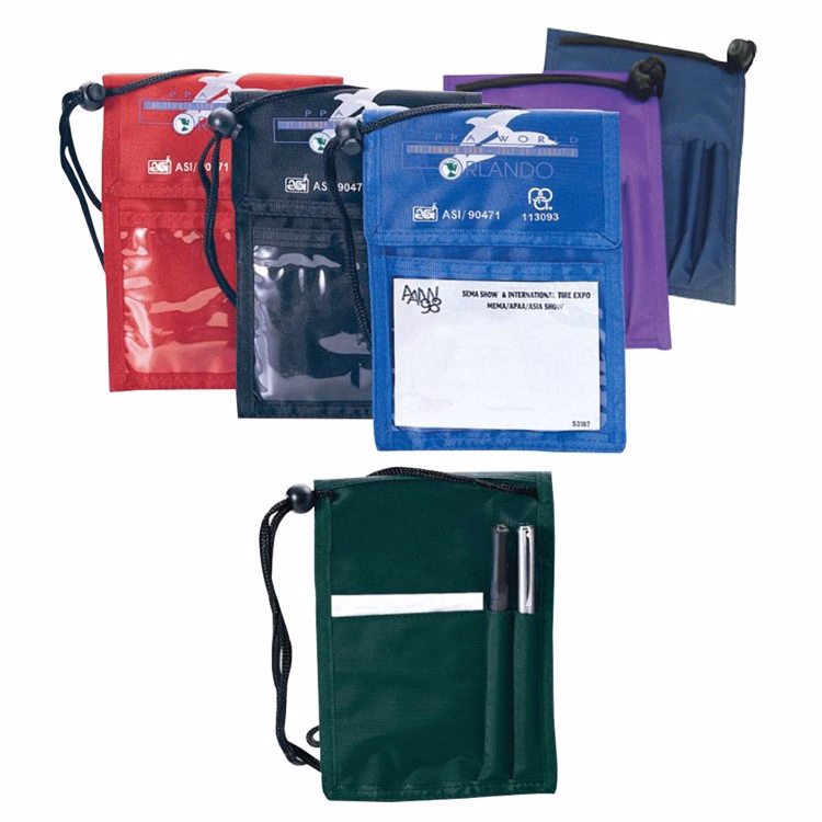 420D Nylon Badge, Pen & Card Holder