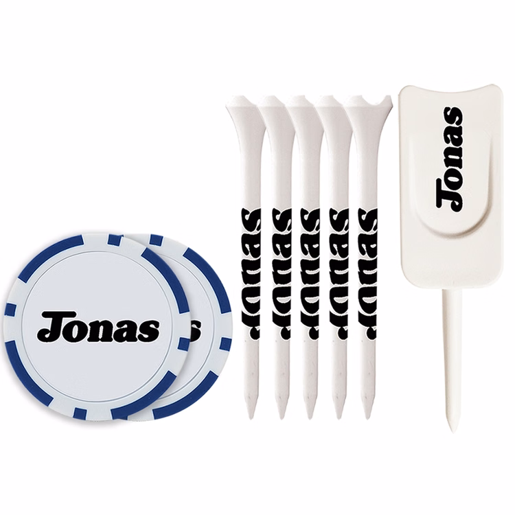 5 Performance Tees 2 3/4", 2 Poker chips, Single Prong Plastic Divot Tool
