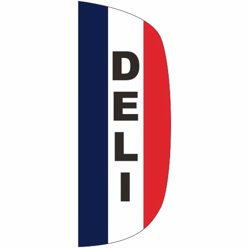 "DELI" 3' x 8' Message Flutter Flag