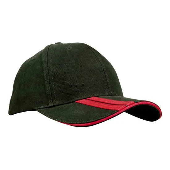 Brushed heavy cotton with double strip on the visor 1