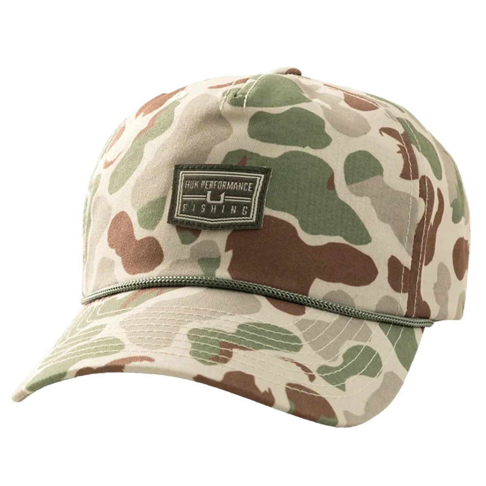 HUK® Lightweight Camo Printed Unstructured Cap with Custom Logo 1