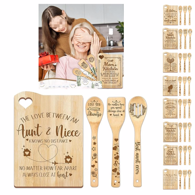 Cutting Board And Spatula Set