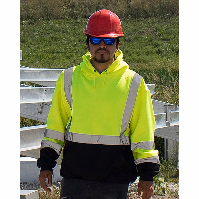 Kishigo Unisex Hi-Vis Hooded Sweatshirt - JS154