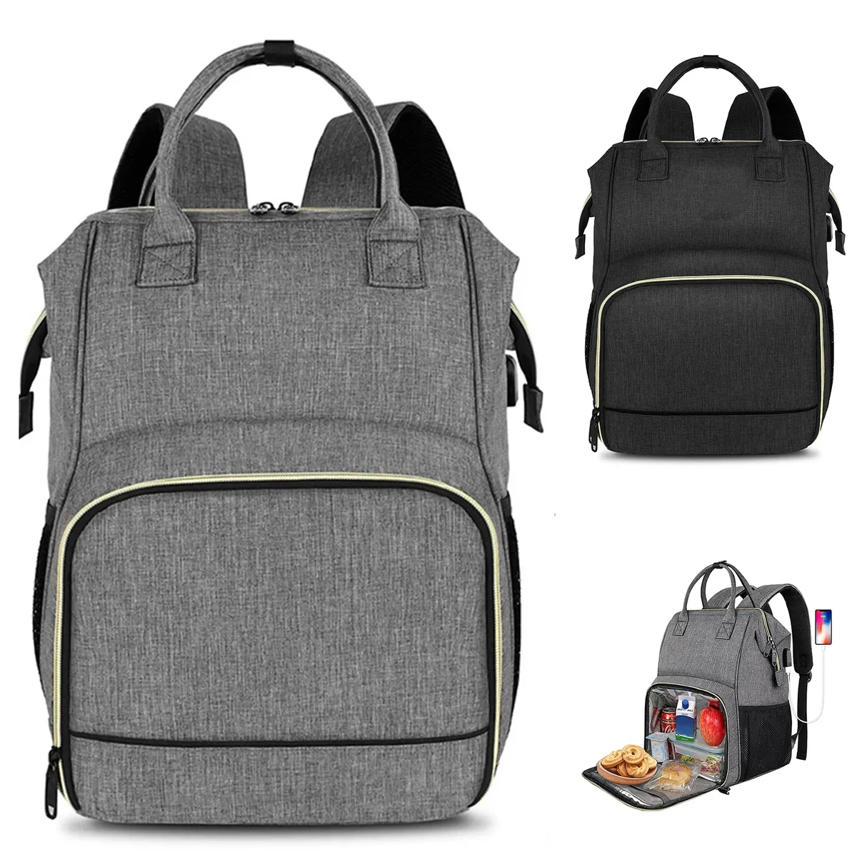 Insulated Cooler Backpack With Usb Port 1