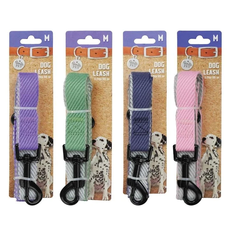 Cotton Dog Leashes - Medium Assorted Colors 1