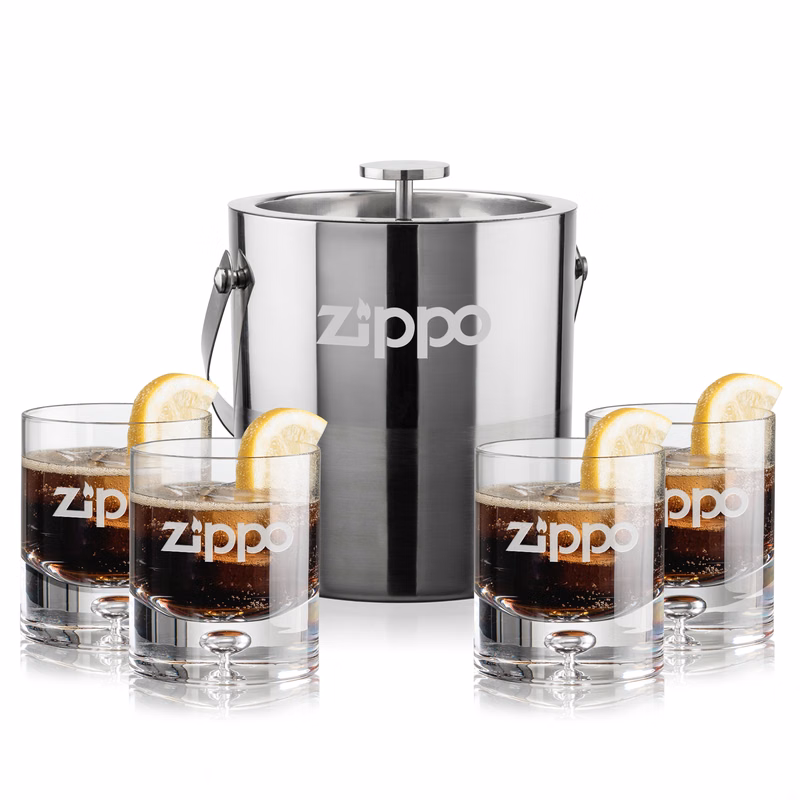Catania Ice Bucket & Montana On-the-Rocks Set