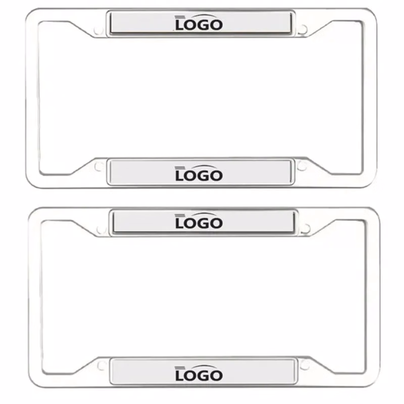 Four-Hole Customizable Acrylic License Plate Frame