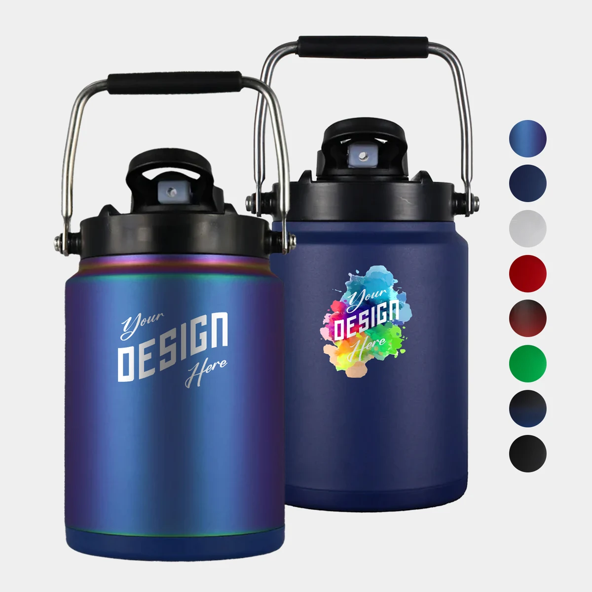64 oz Ice Shaker® Stainless Steel Insulated Half Gallon Water Jug 1