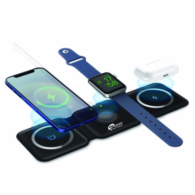 15W 3-IN-1 Foldable Wireless Charging Station