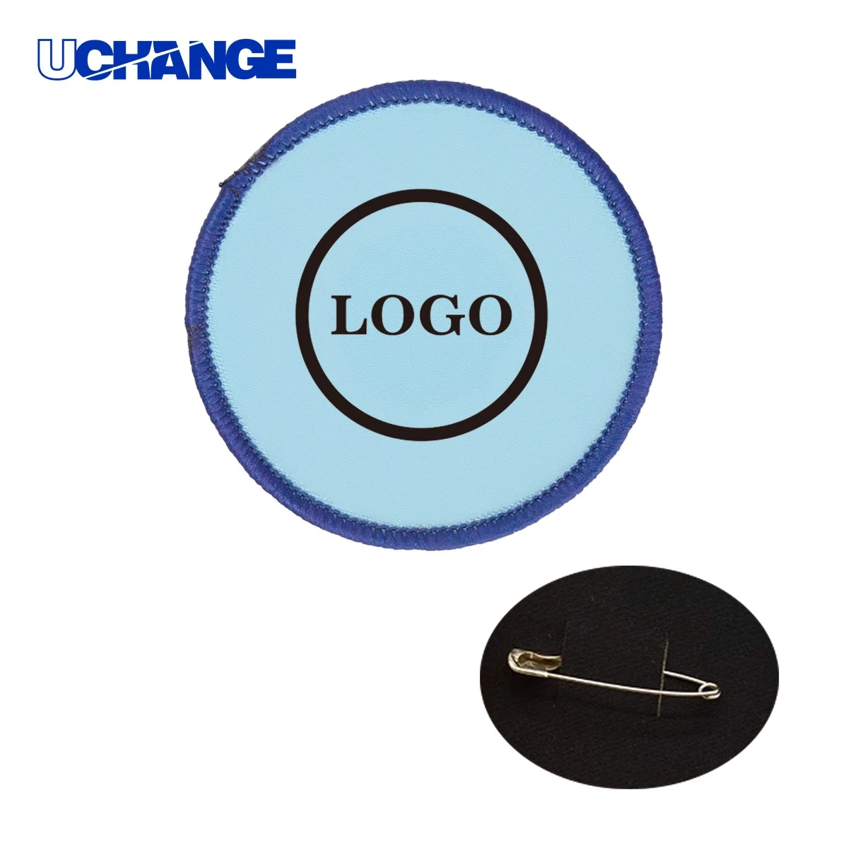 Woven Label Round Badge Armband 1