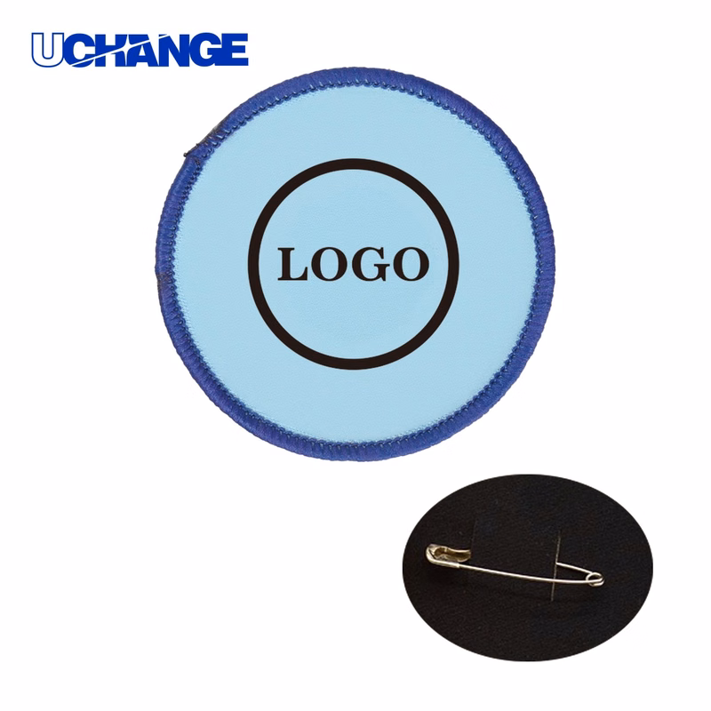 Woven Label Round Badge Armband