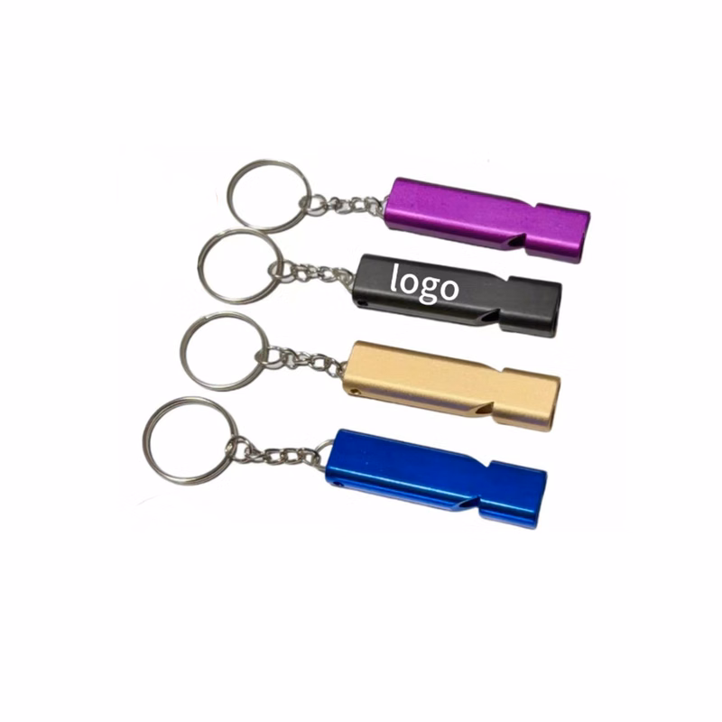 Aluminum Whistle with Key Ring