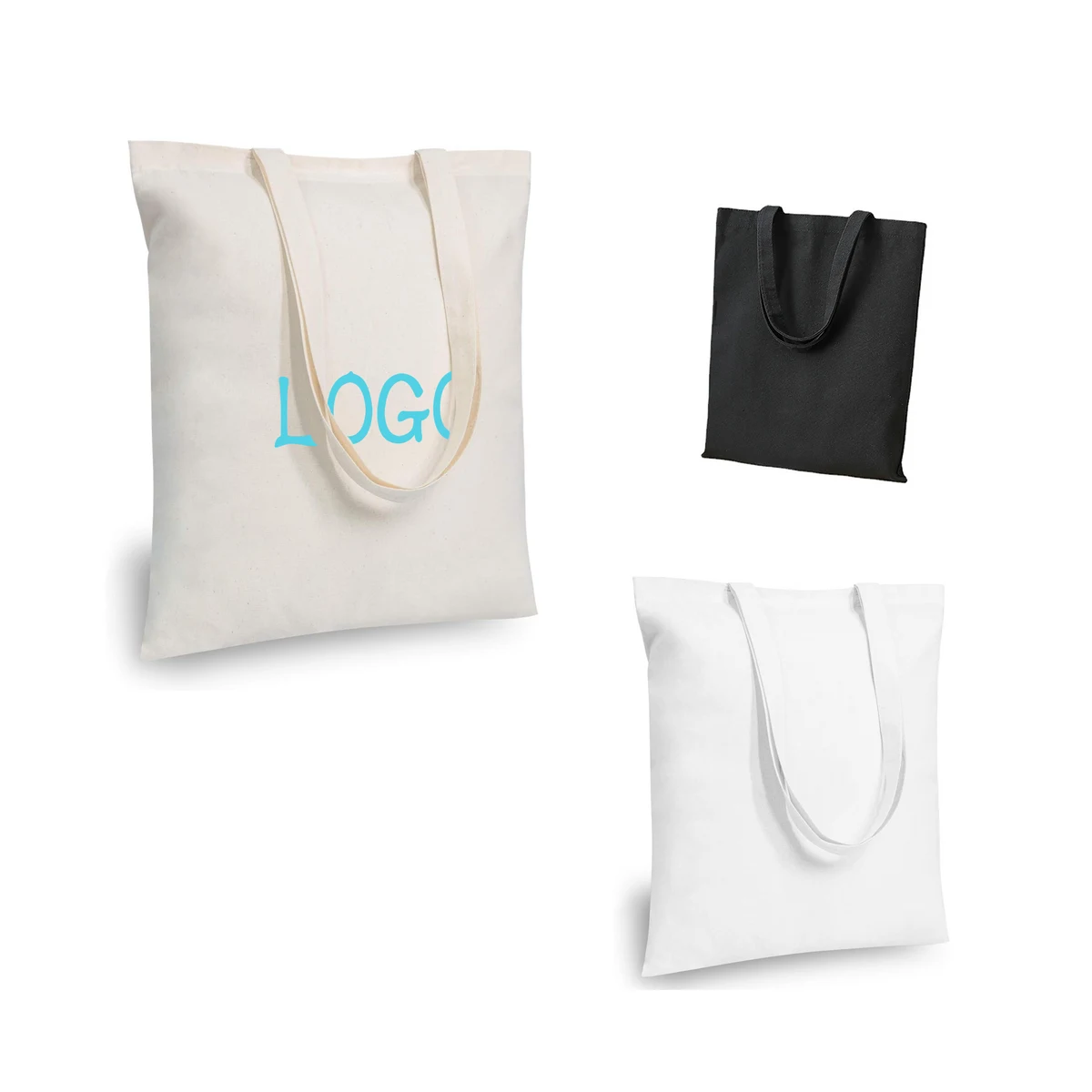MOQ:50 Cotton Shopping Bag, custom tote bag with logo imprint 1