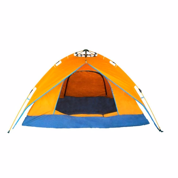 Camping Tent - Orange 4-Person 94" x 82" x 55"