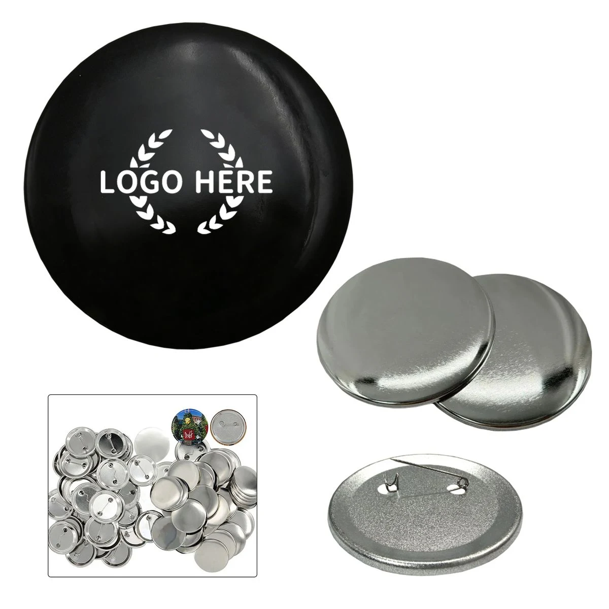 Round Button Pin Badge Brooch 1