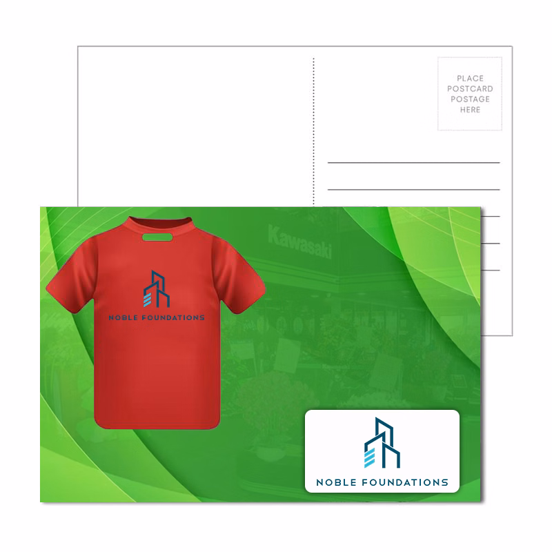 Post Card With Full-Color T Shirt Luggage Tag
