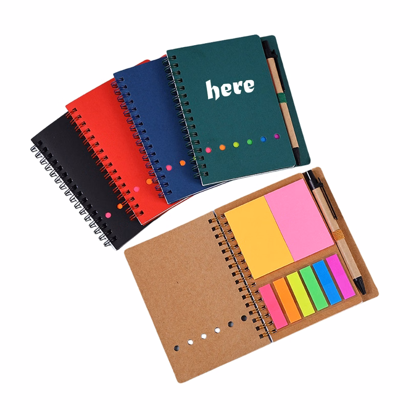 2-In-1 Notebook And Sticky Notes