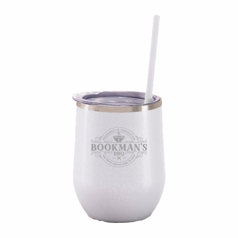 12 Oz. Maars Glitter Moonrock Bev Steel Stainless Steel Wine Tumbler