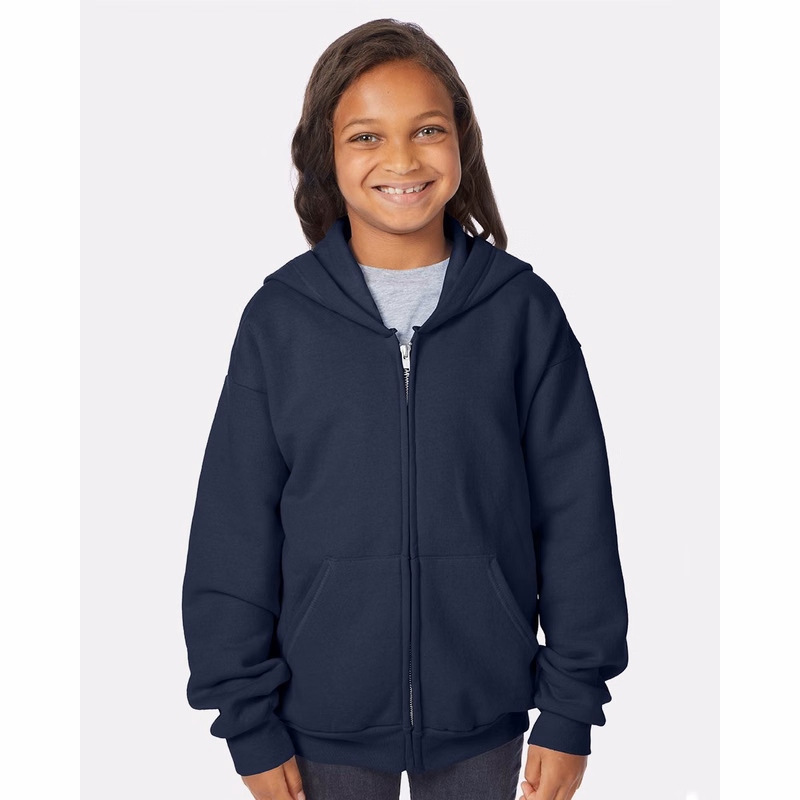 Youth EcoSmart® Full-Zip Hooded Sweatshirt - P480
