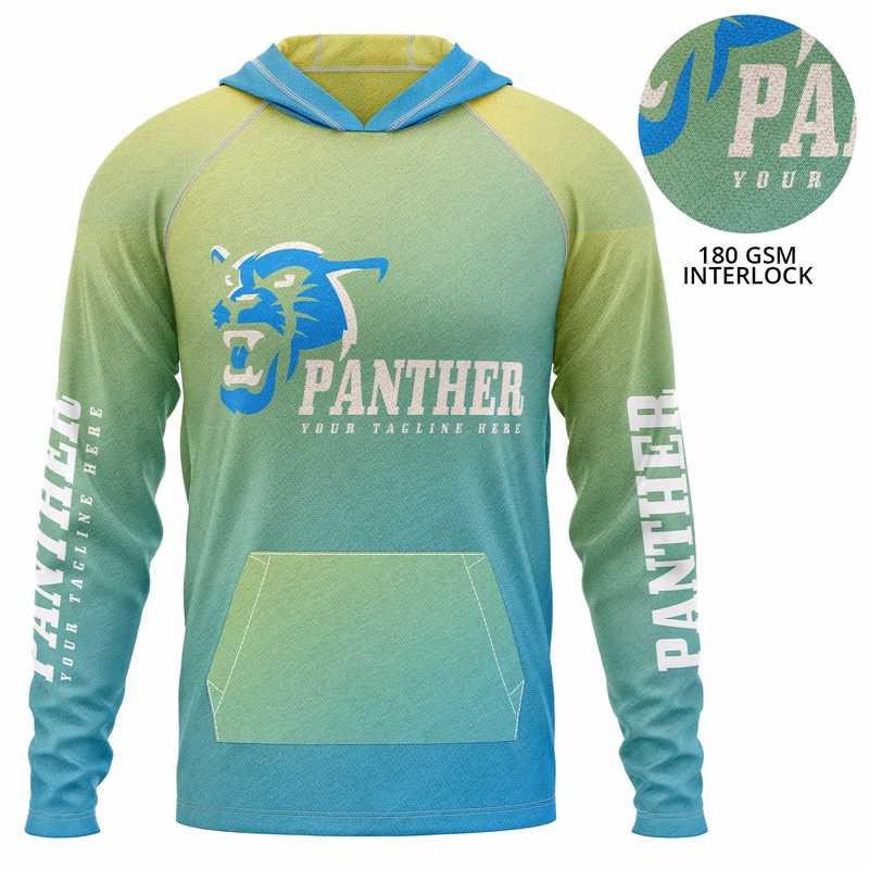 Unisex 180 GSM Poly Interlock Sublimation Pullover Hoodie w/ Kangaroo Pocket
