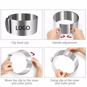 Adjustable Steel Mousse Cake Ring