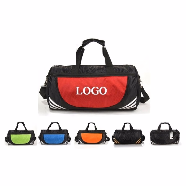 Zippered Travel Barrel Duffle Bag