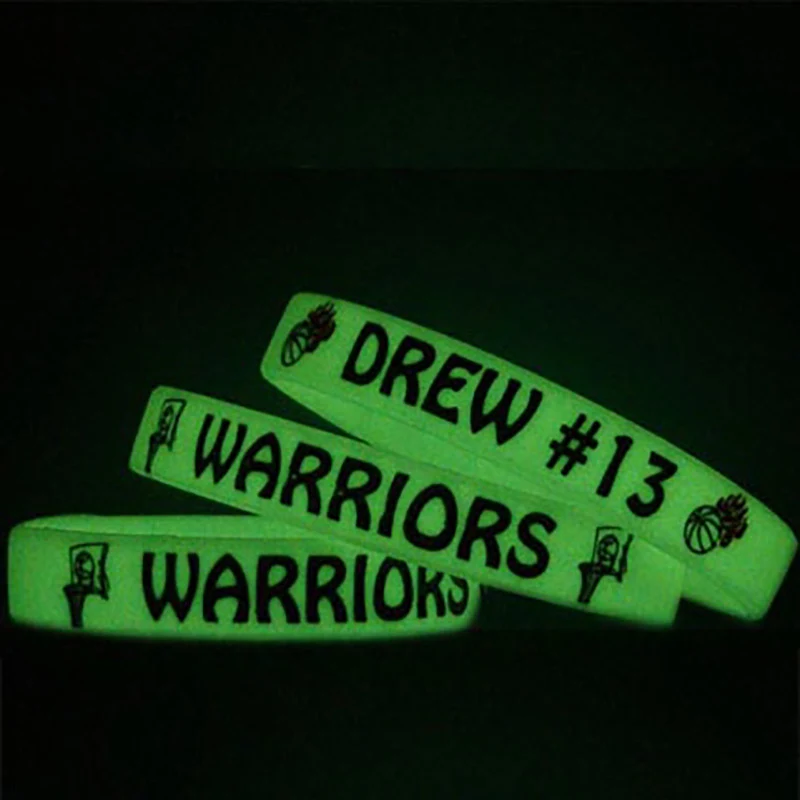 Glow In The Dark 1/2" Inch Ink Injected Custom Wristbands 1