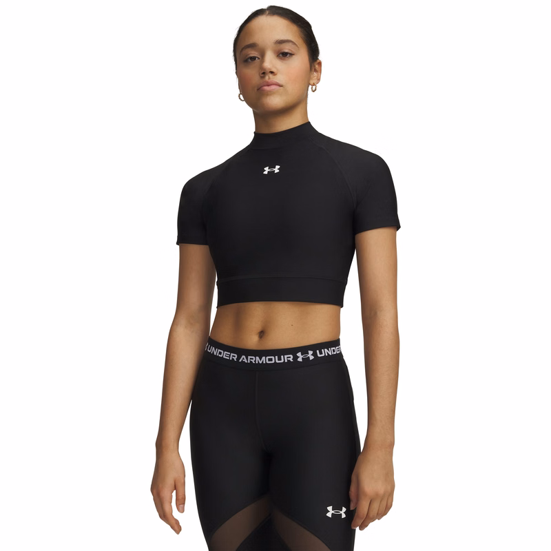 HeatGear Women's Crop Mock Short Sleeve