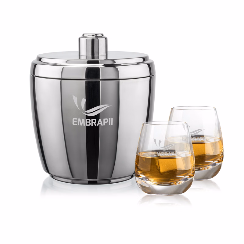 Pescara Ice Bucket & Dimasio On-the-Rocks Set