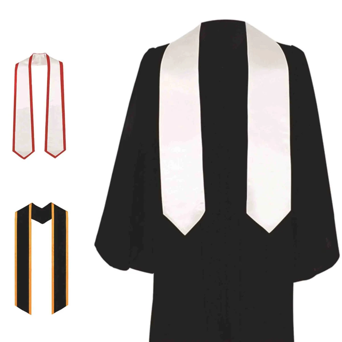 Plain Graduation Stole Colorful 1