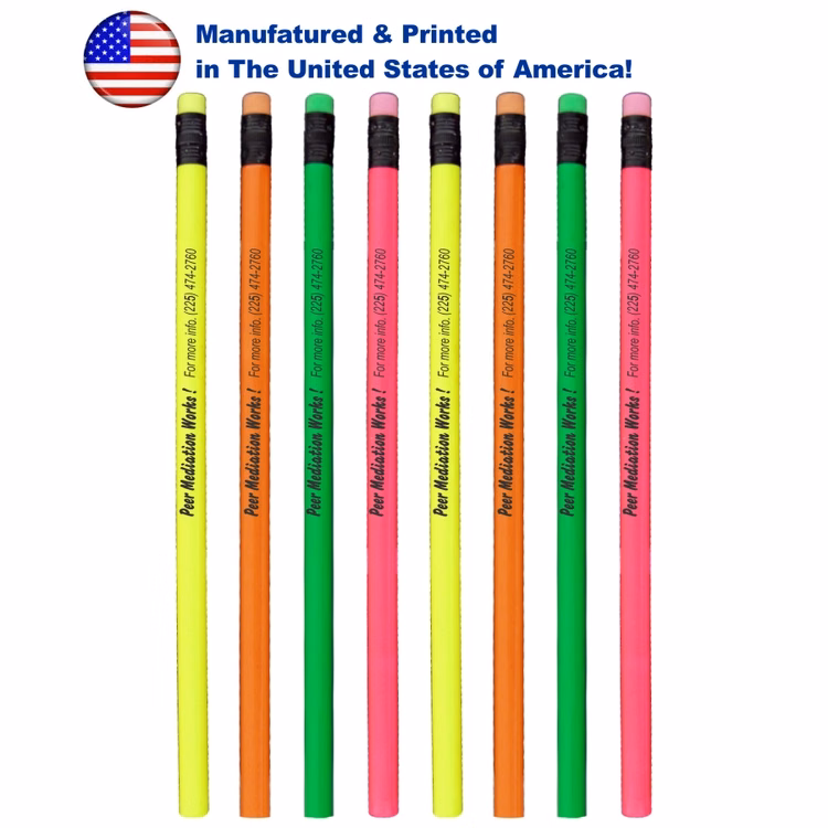 USA Made Neon Colored Pencil