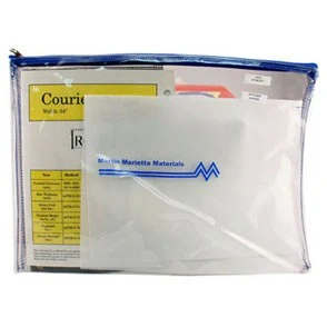 Clear Vinyl Deluxe Zippered Portfolio 1